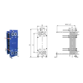 Certificated SS316L Ti Gasket Plate Heat Exchanger for Marine Oil Cooling